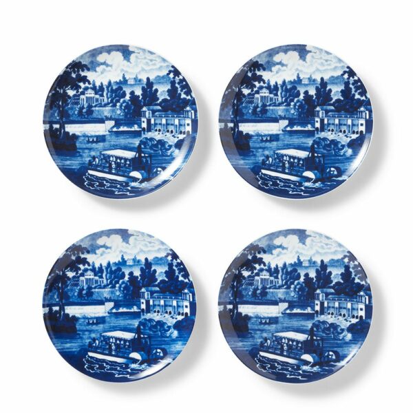 The MET | Blue & White American River View Salad Plate Set