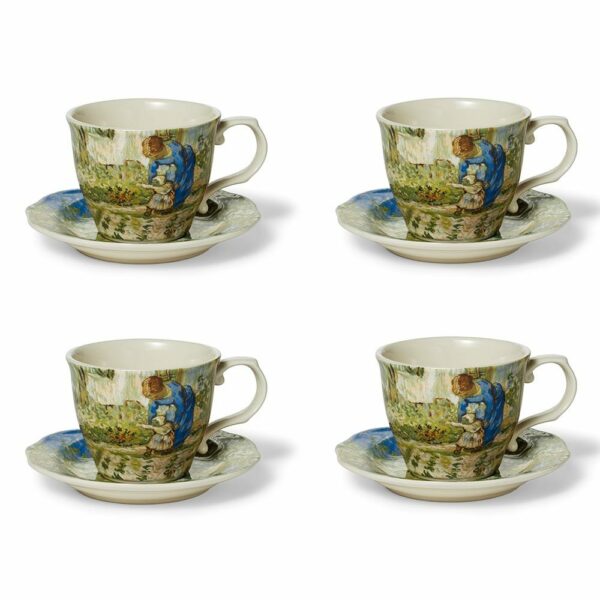 The MET | Van Gogh First Steps Teacup and Saucer - Set of 4