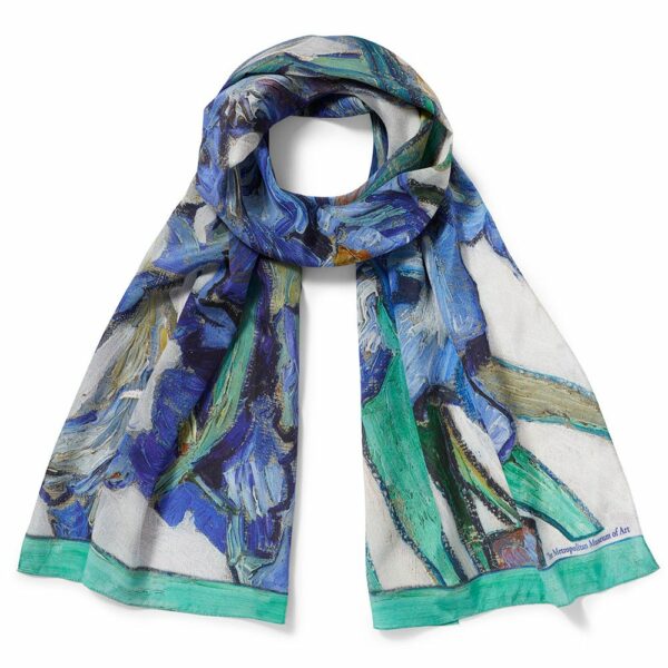 The MET | Van Gogh Irises Oblong Silk Scarf