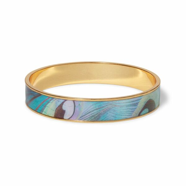 The MET | Peacock Feather Enamel Bangle