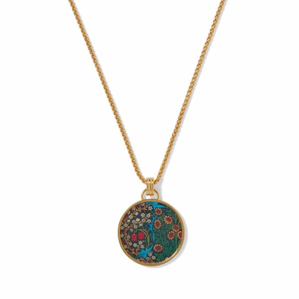 The MET | William Morris Blackthorn Enamel Pendant Necklace