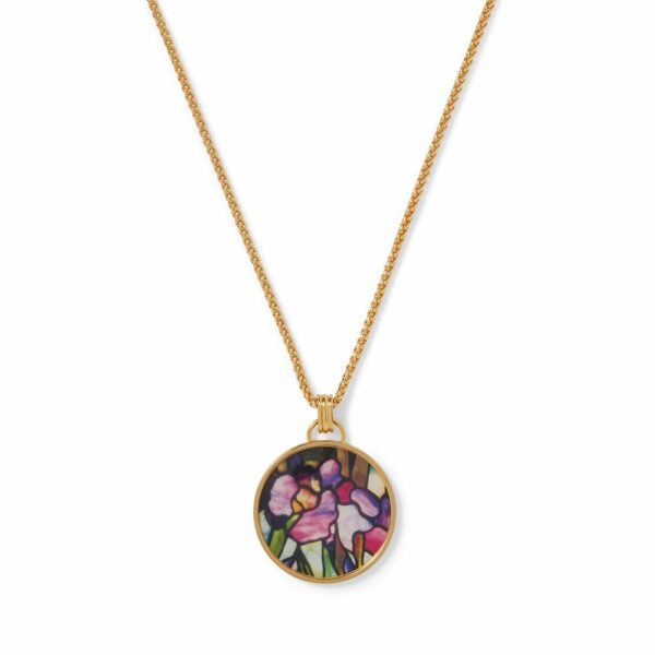 The MET | Magnolias and Irises Enamel Pendant Necklace