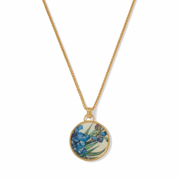 The MET | Van Gogh Irises Enamel Pendant Necklace