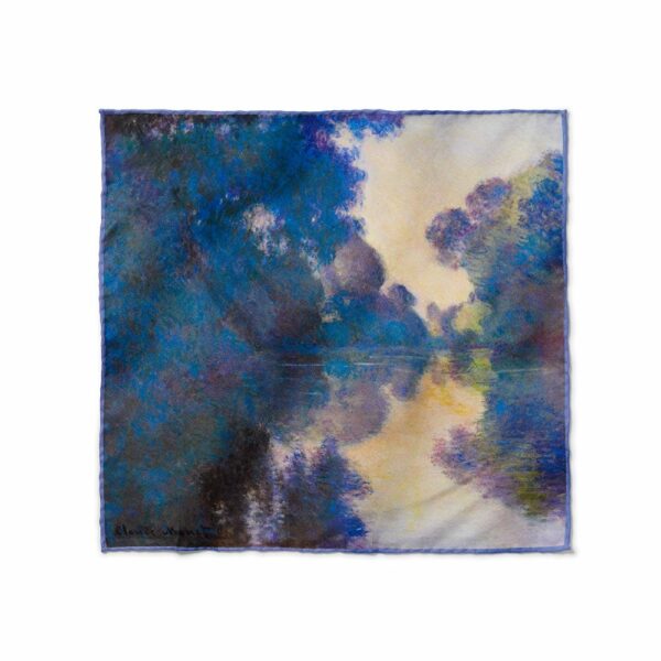 The MET | Monet Morning on the Seine Silk Pocket Square