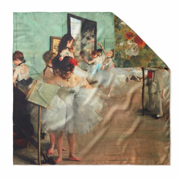 The MET | Degas Impressions Double-Sided Square Silk Scarf