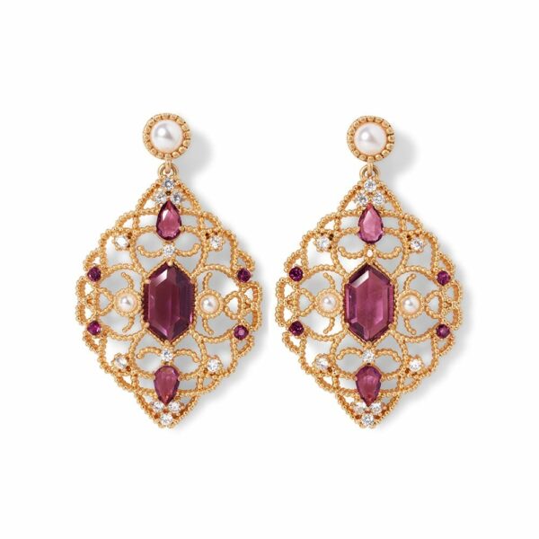 The MET | Turkish Amethyst Statement Earrings