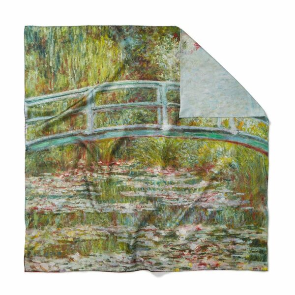 The MET | Monet Blooms Double-Sided Square Silk Scarf