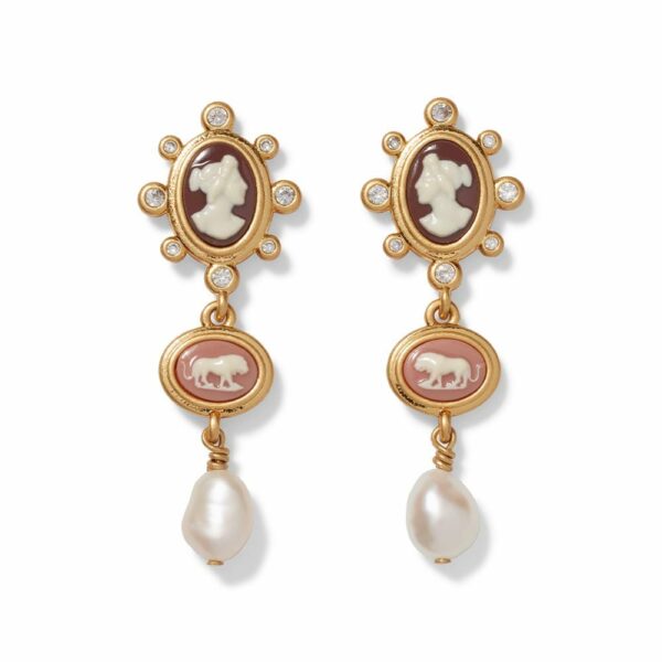 The MET | European Cameo Drop Earrings