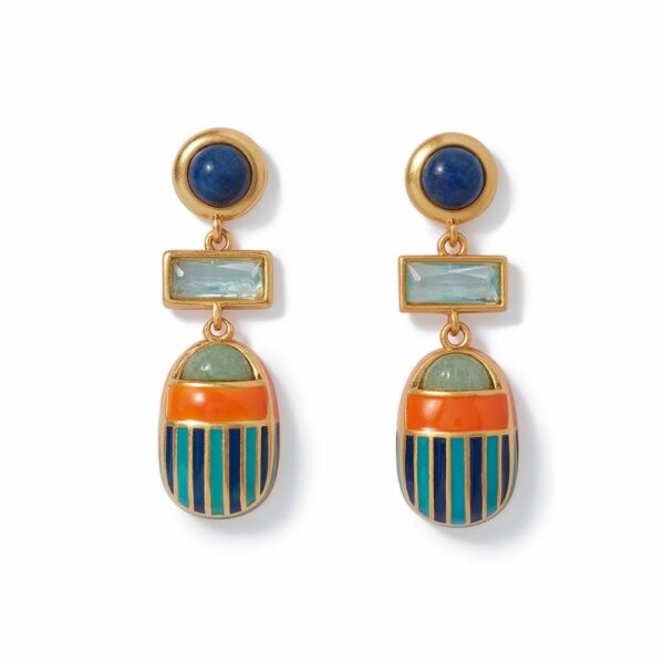 The MET | Royal Scarab Drop Earrings