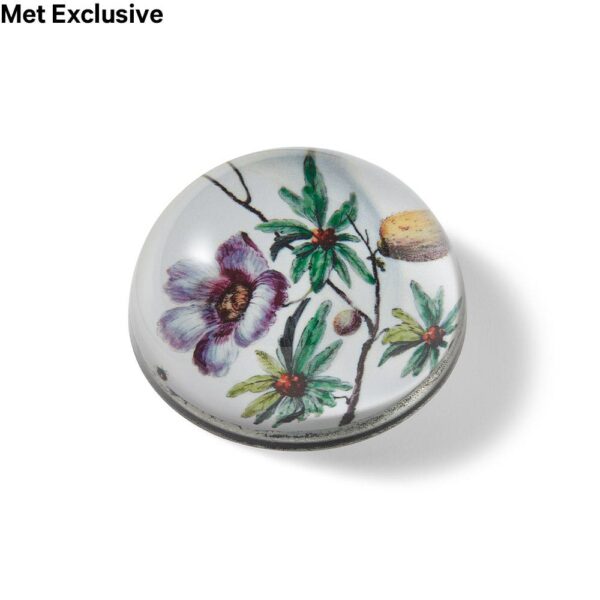 The MET | John Derian Tropical Flora Decoupage Domed Paperweight