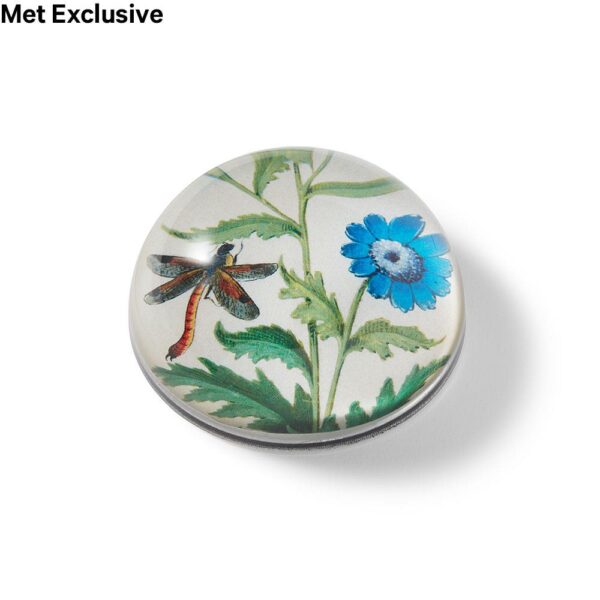 The MET | John Derian Chicory Decoupage Domed Paperweight