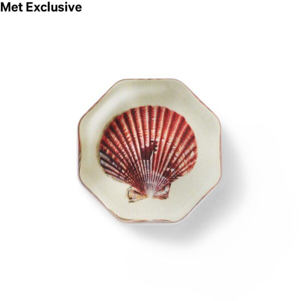 The MET | John Derian Scallop Shell Octagonal Decoupage Paperweight