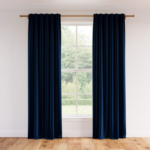 The Inside | Velvet Privacy Curtain | 50" x 96" | Navy Performance Velvet