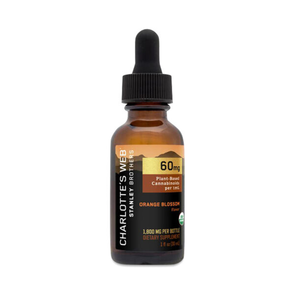 Charlotte's Web 60 mg Hemp Extract Oil, Orange Blossom 30 mL bottle