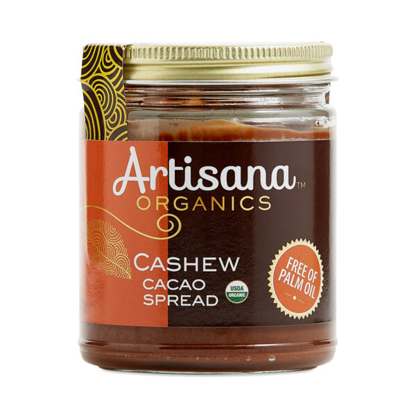 Artisana Organics Organic Cashew Cacao Spread 8 oz jar