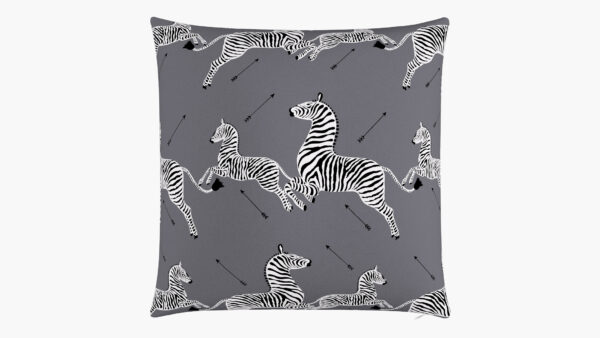 The Inside | Throw Pillow 26" | Slate Zebra | Feather Down