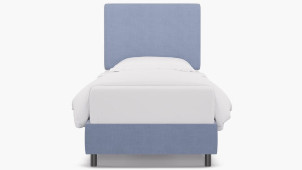 The Inside | Square Back Bed | Denim Linen