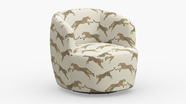 The Inside | Tub Swivel Chair | Desert Cheetah