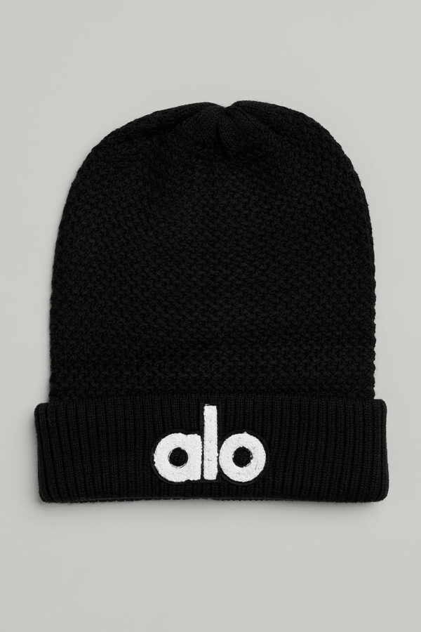 Alo Yoga | Cool Skies Beanie Hat in Black