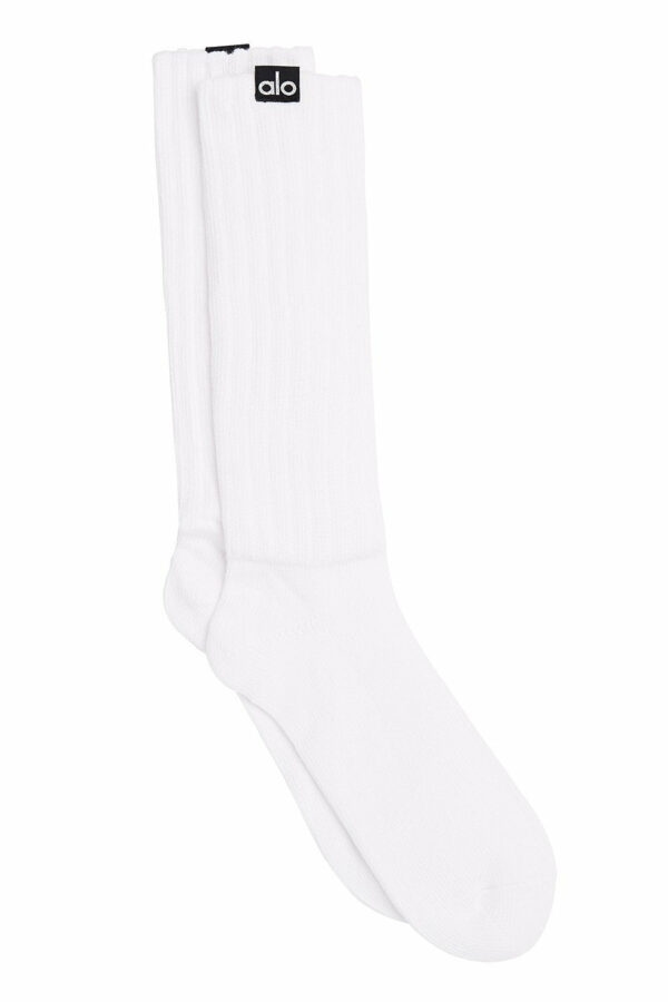 Alo Yoga | Scrunch Socks in White