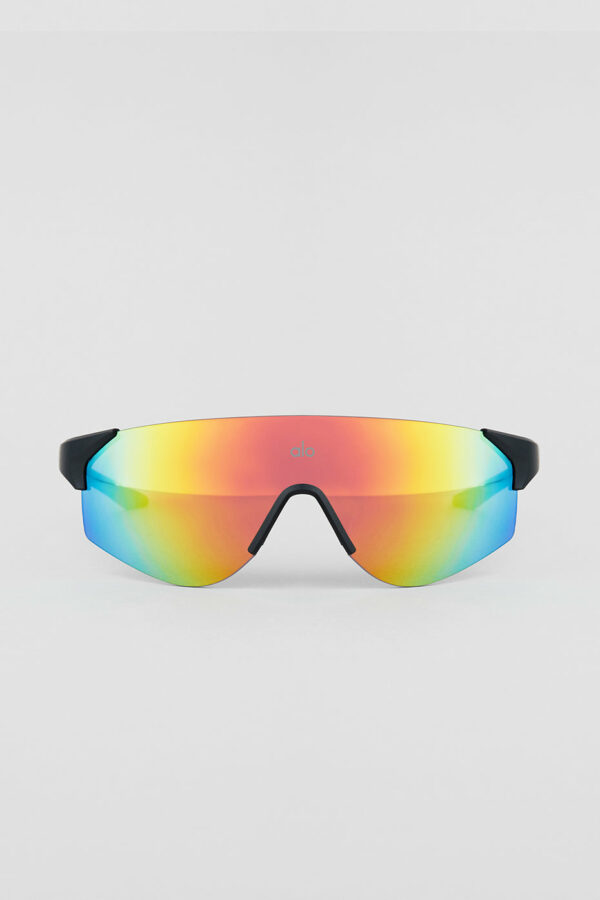 Alo Yoga | Speed Sunglasses in Orange Mirror