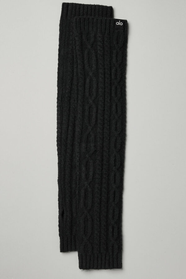 Alo Yoga | Cable Knit Arm Warmers in Black