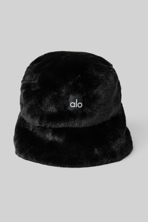 Alo Yoga | Faux Fur Bucket Hat in Black