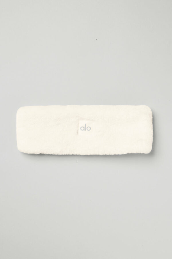 Alo Yoga | Faux Fur Ear Warmers in Ivory White