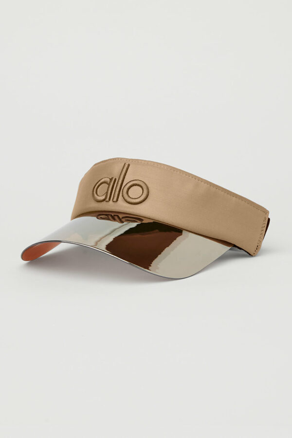 Alo Yoga | Airlift Solar Visor Hat in Taupe Beige