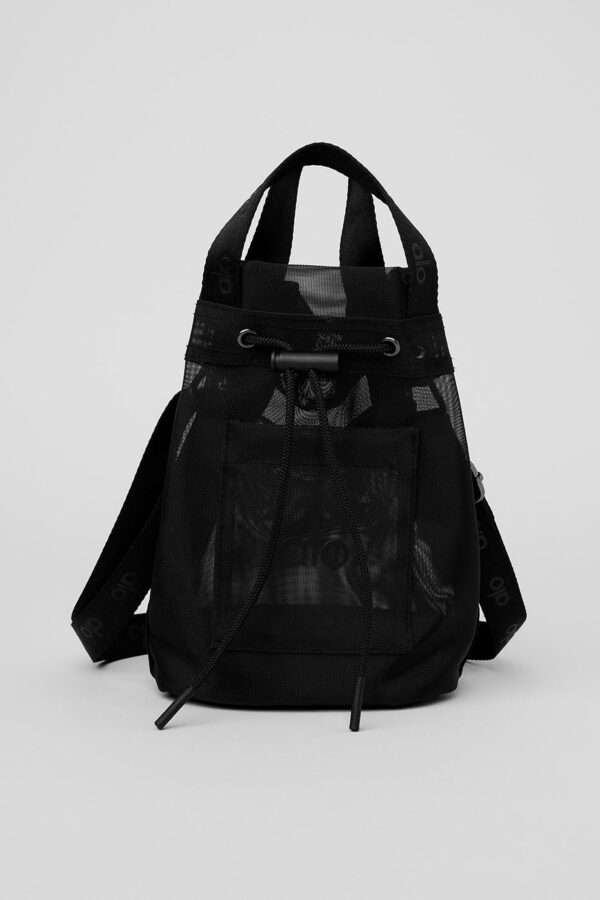 Alo Yoga | Sheer Cross Body Bucket Bag in Black