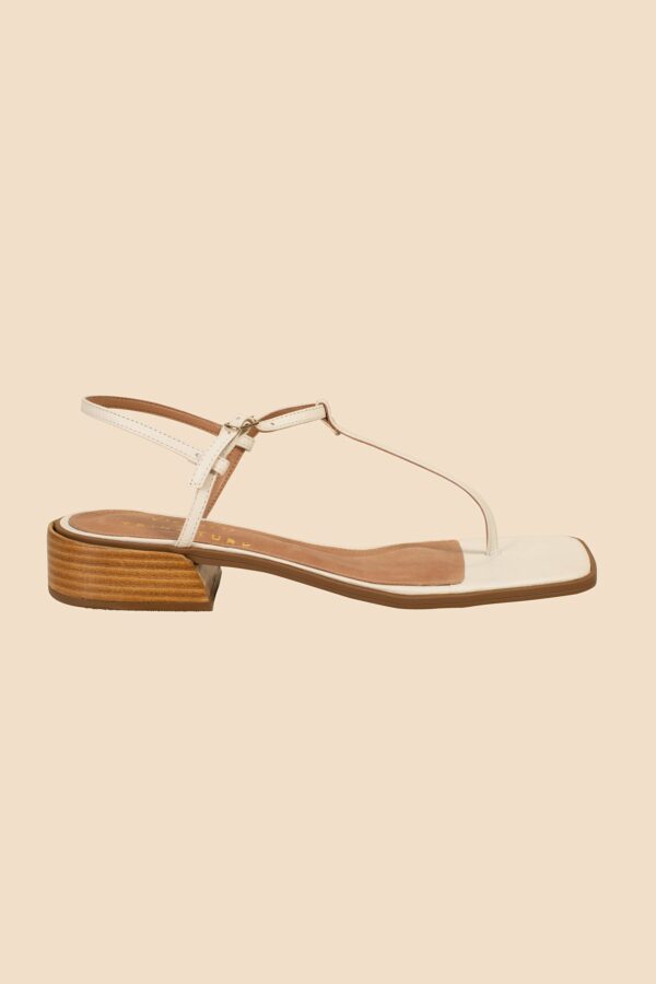 Vicenza Calcados Palm Springs T-Strap Sandal / White