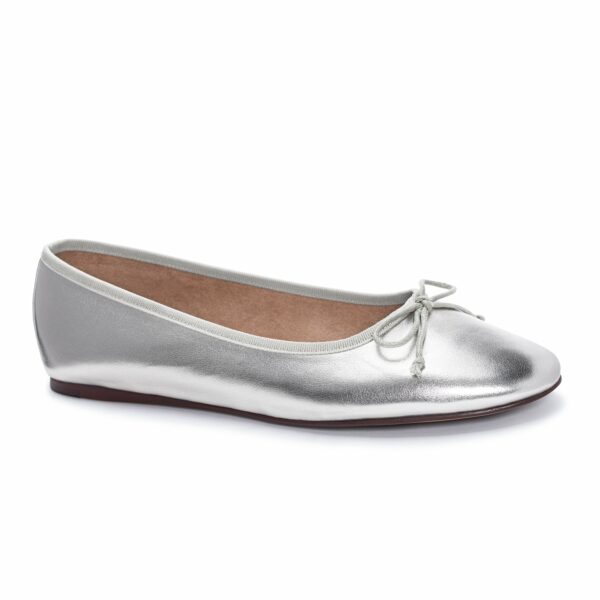 Audrey Ballet Flat for Women in Silver | by Chinese Laundry