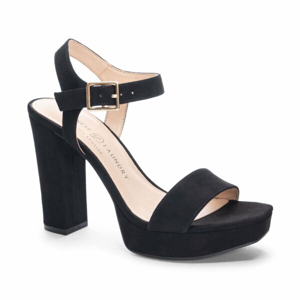 Alanah Platform Sandal for Women in Black | by Chinese Laundry