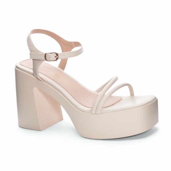 Avianna Platform Sandal for Women in Cream | by Chinese Laundry