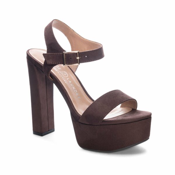 Arnnie Platform Sandal for Women in Brown | by Chinese Laundry