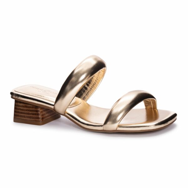 Alistair Dress Slide for Women in Gold | by Chinese Laundry