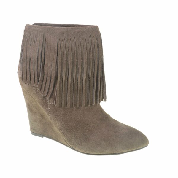 Arctic Suede Pointy Toe Bootie for Women in Grey | by Chinese Laundry