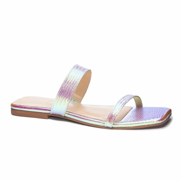 Deana Metallic Casual Sandal for Women in Iridescent, | by Chinese Laundry