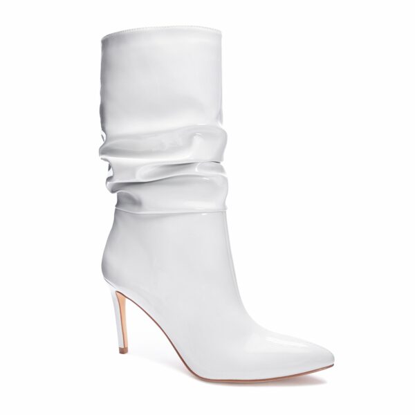 Ellie Soft Patent Boot for Women in Bone | by Chinese Laundry