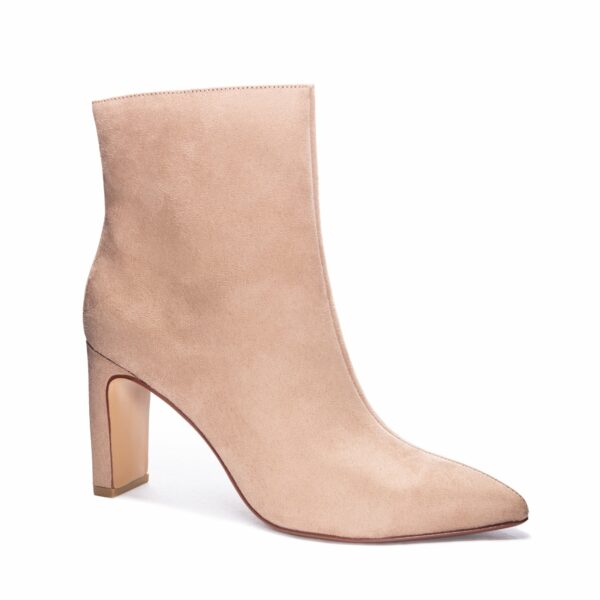 Erin Fine Suede Bootie for Women in Taupe | by Chinese Laundry