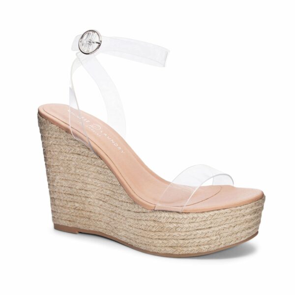 Ello Casual Wedge for Women in Clear, Size 9 | by Chinese Laundry