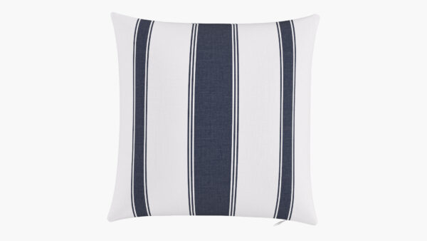 The Inside | Throw Pillow 16" | Navy Clarence Stripe | Feather Down