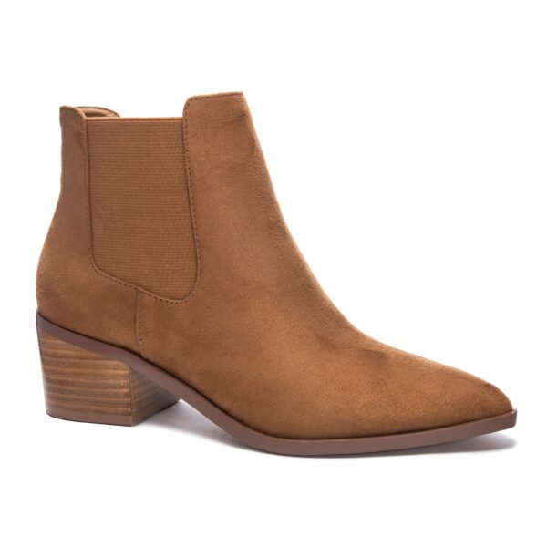 Friday Fine Suede Bootie for Women in Honey Brown | by Chinese Laundry