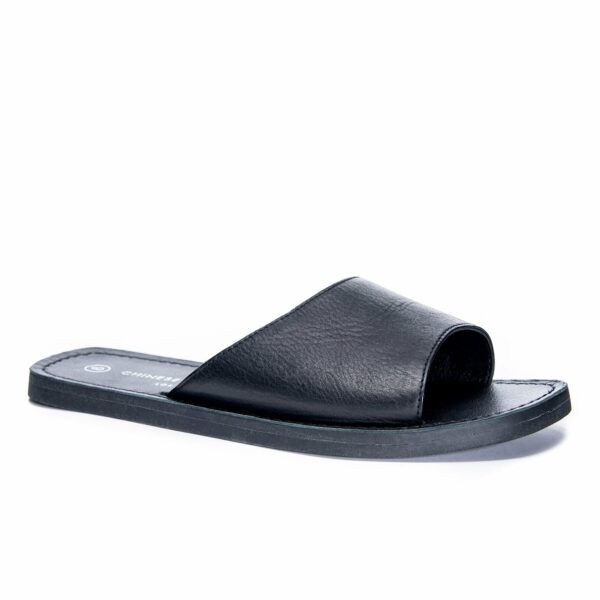 Moonshine Slide Sandal for Women in Black | by Chinese Laundry