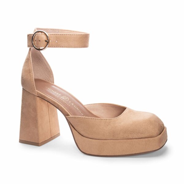 Oaklen Platform Pump for Women in Nude | by Chinese Laundry