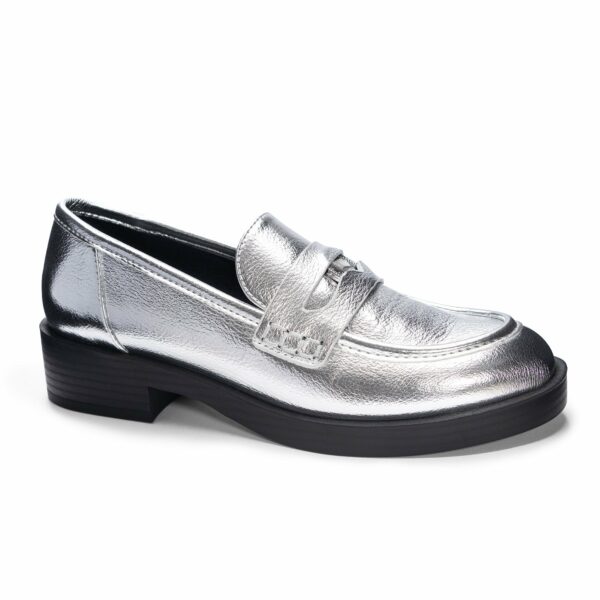 Porter Metallic Loafer for Women in Silver | by Chinese Laundry