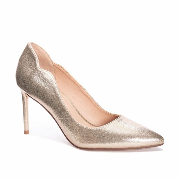 Rya Pump for Women in Light Gold | by Chinese Laundry