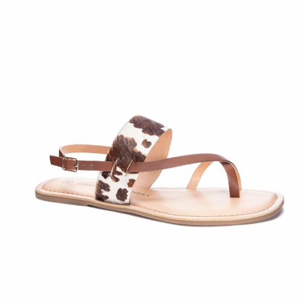 Reeba Casual Sandal for Women in Brown/Cream | by Chinese Laundry