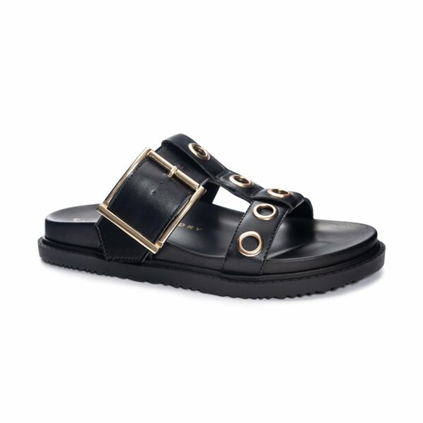 Rozalia Smooth Sandal for Women in Black | by Chinese Laundry