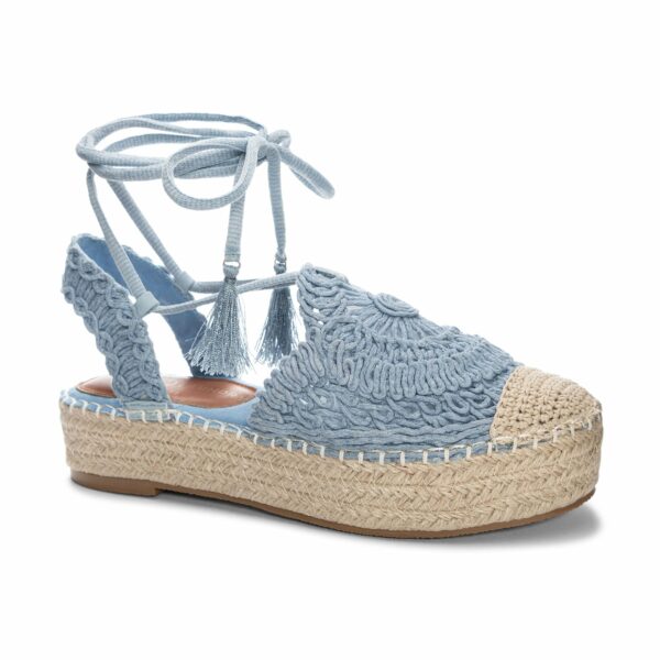 Sunny Macrame Espadrille for Women in Blue | by Chinese Laundry